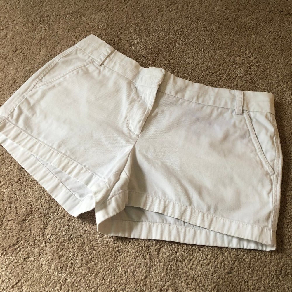 j crew white shorts